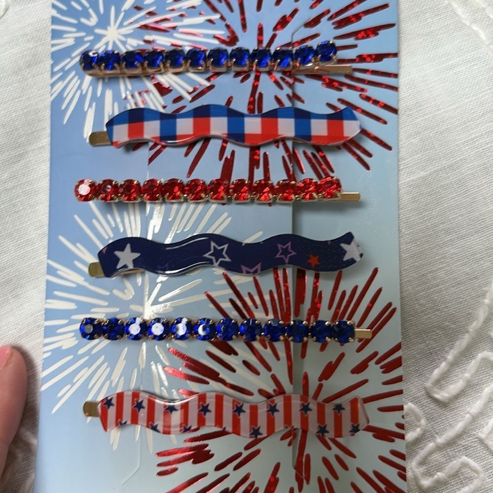 Social Strand America Hair Clip Set of 6 NWT